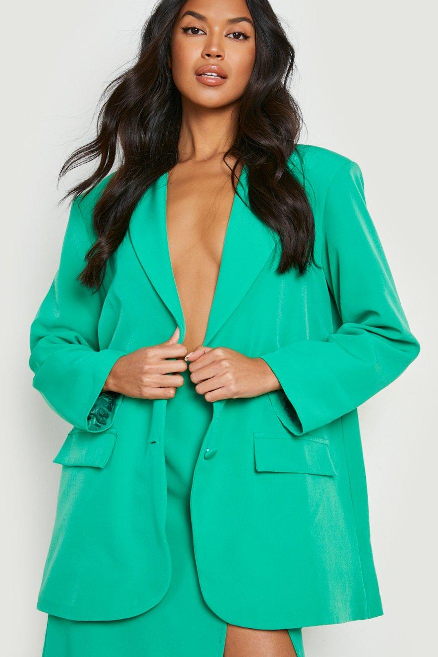 Relaxed Fit Single Breasted Blazer